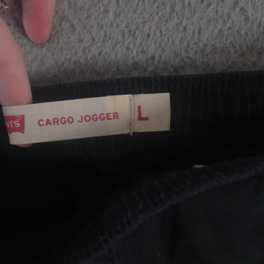 Levi's Pants Kids Size Large Black Cargo Jogger Cotton Stretch Utility Trousers